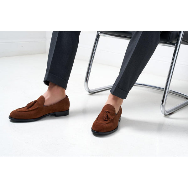 Tassel Loafers - Chestnut Brown - Men