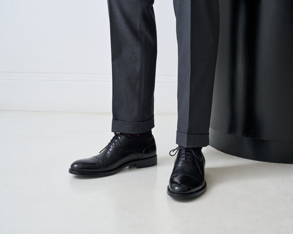 Straight-Toe Oxfords - Black - Men
