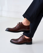 Straight Cap Oxford Dark Brown - Man