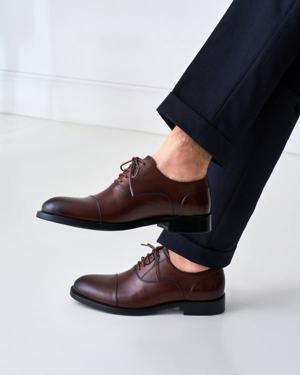 Straight-Toe Oxford - Dark Brown - Men's