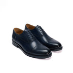 Straight Cap Oxford Nav - Man