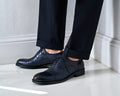 Straight Cap Oxford Nav - Man