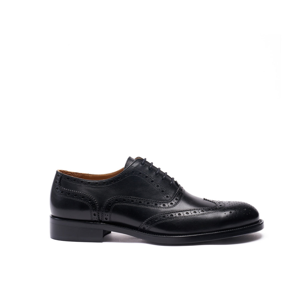 Wing Tip Oxford Black - Hombre