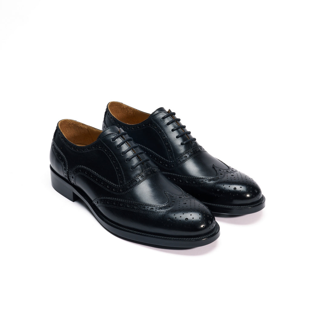 Wing Tip Oxford Black - Hombre