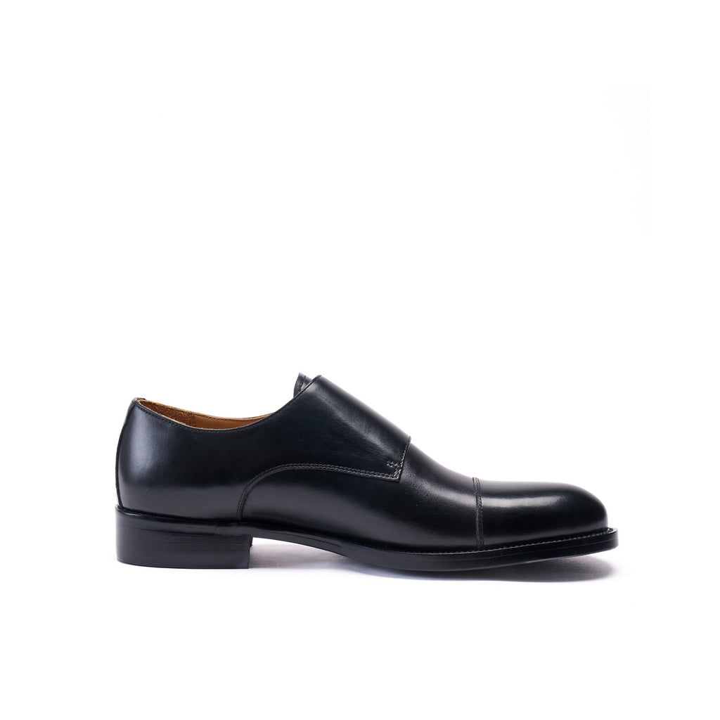 Straight Cap Monk Strap Black - Man