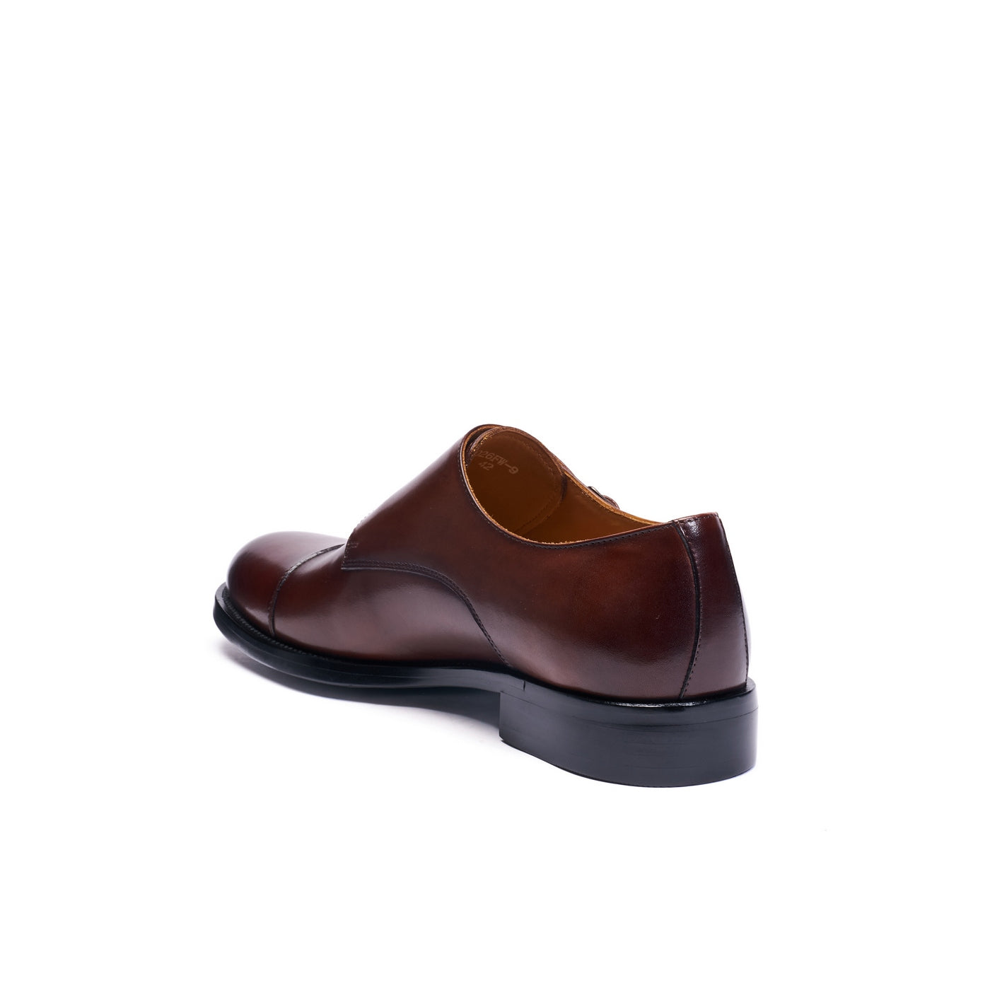 Straight Cap Monk Strap Dark Brown - Man