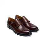 Straight Cap Monk Strap Dark Brown - Man