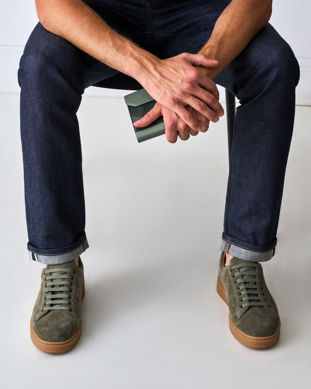 Classic Lace-Up Sneaker Green Tea - Man