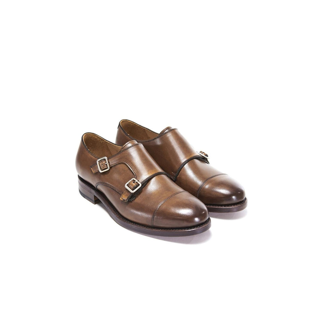 Goodyear Straight Toe Monk Strap - Chestnut Brown - Women