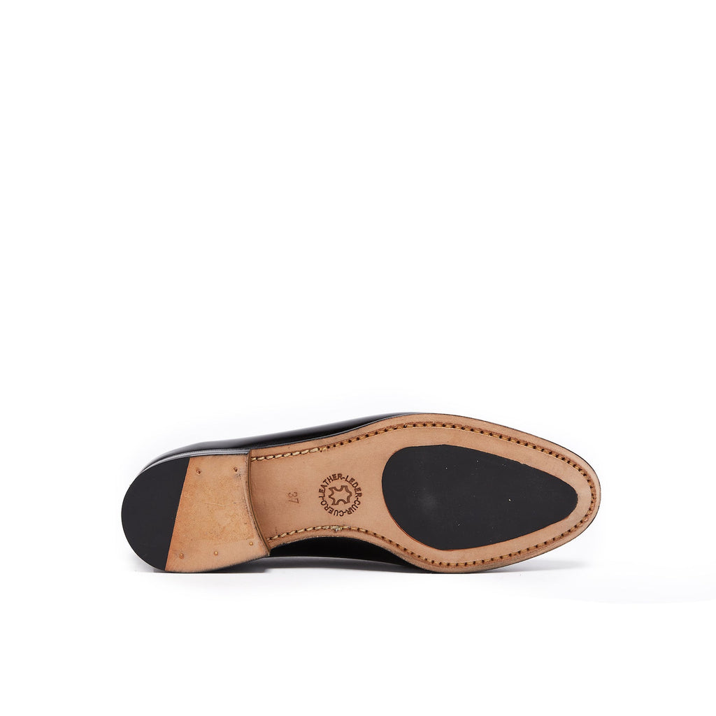 Bow Loafers - Black - Women