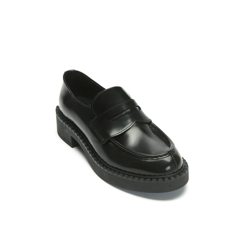 Penny Loafers - Black - Women's