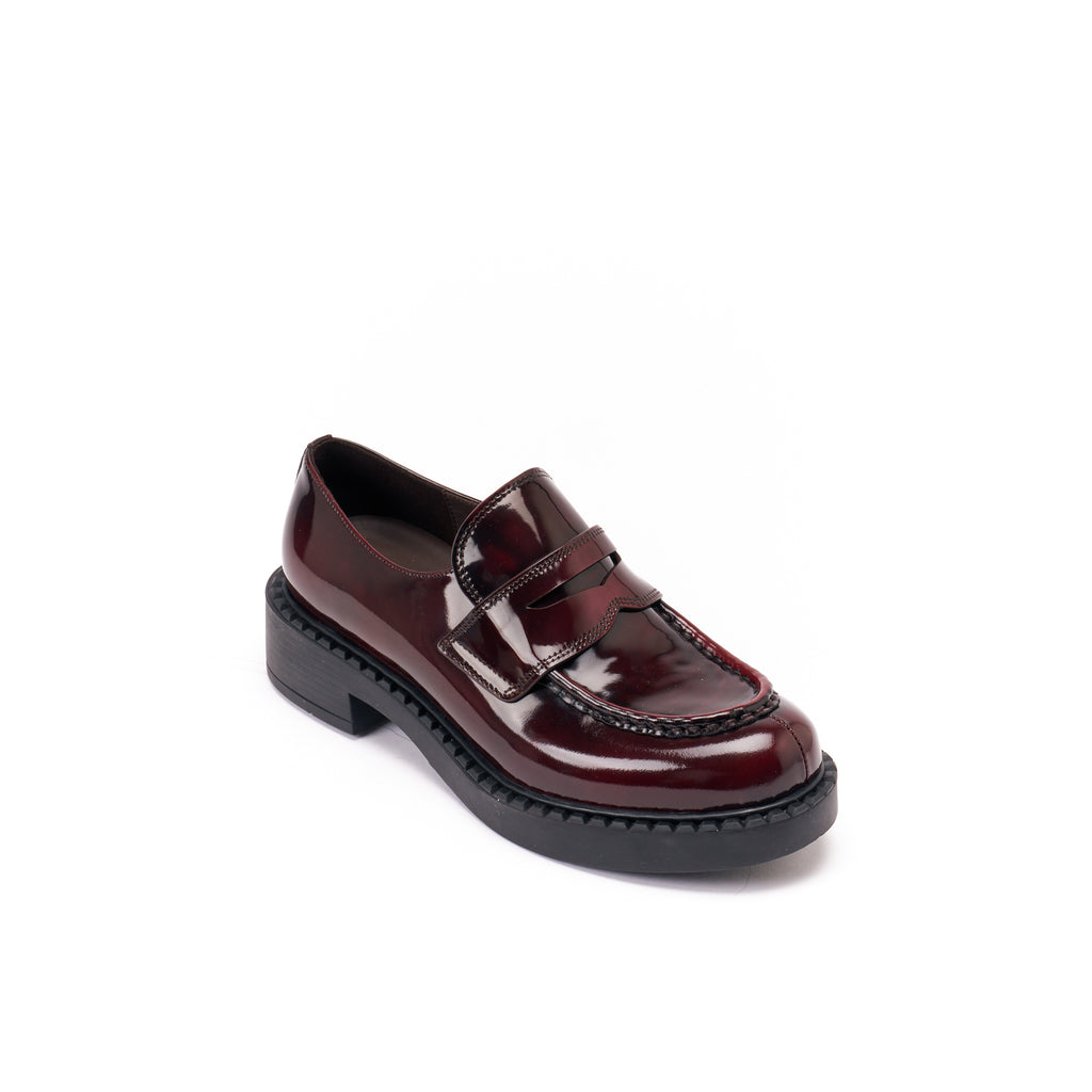 Bordeaux Penny Loafers - Women