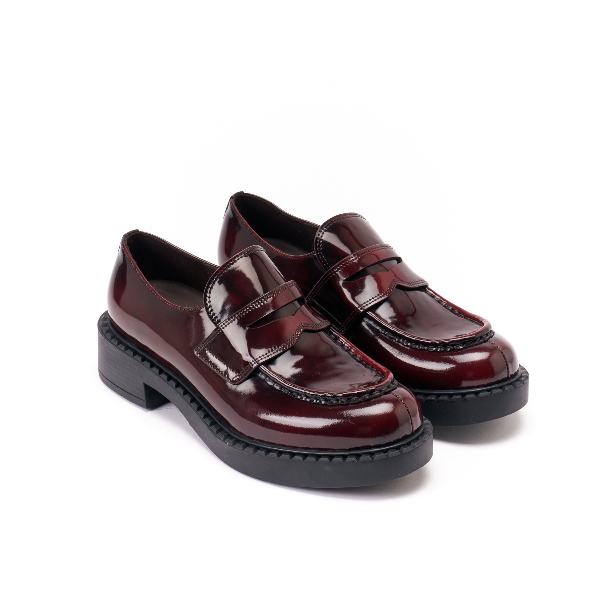 Bordeaux Penny Loafers - Women