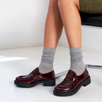 Bordeaux Penny Loafers - Women