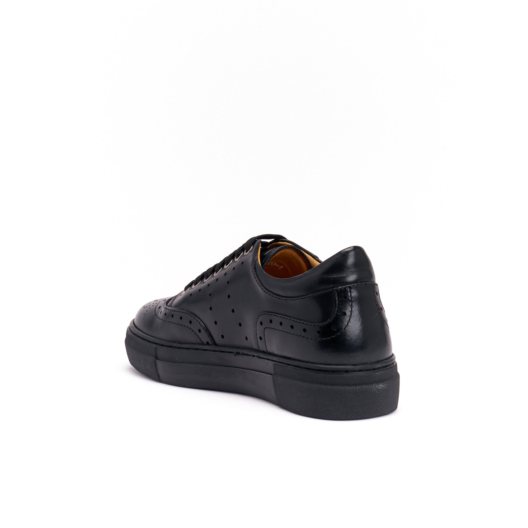 British Passport - Wingtip Sneakers - Black - Women's