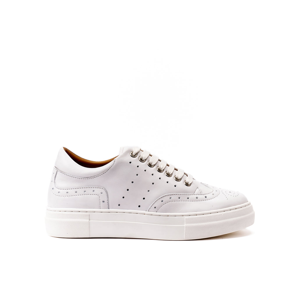 Wingtip Trainers - White - Women