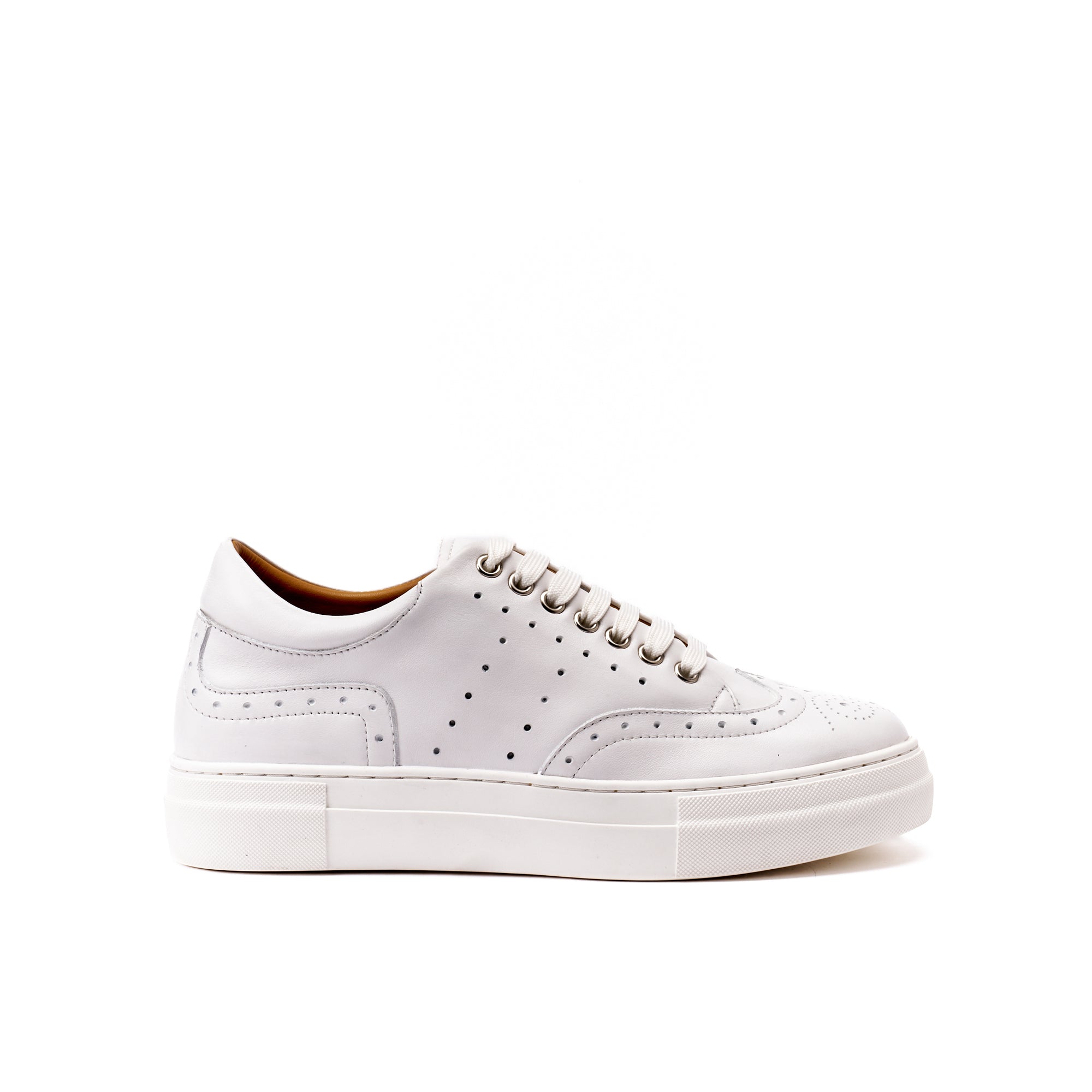 Wingtip Trainers - White - Women