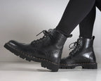 British Passport - Golf Toe Derby Boots - Black - Women's