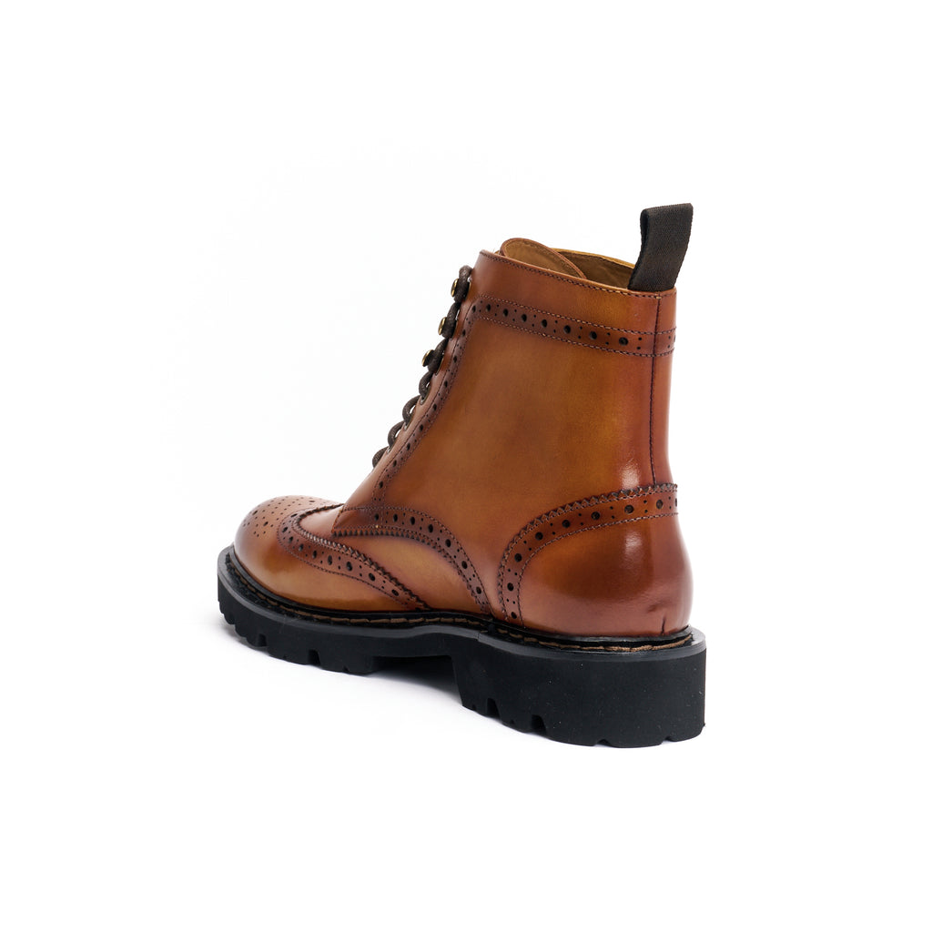 Bottes Derby À Bout D'Aile - Marron Brun - Femme