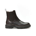 British Passport - Wingtip Chelsea Boots - Dark Brown - Women