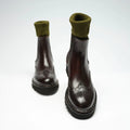 British Passport - Wingtip Chelsea Boots - Dark Brown - Women