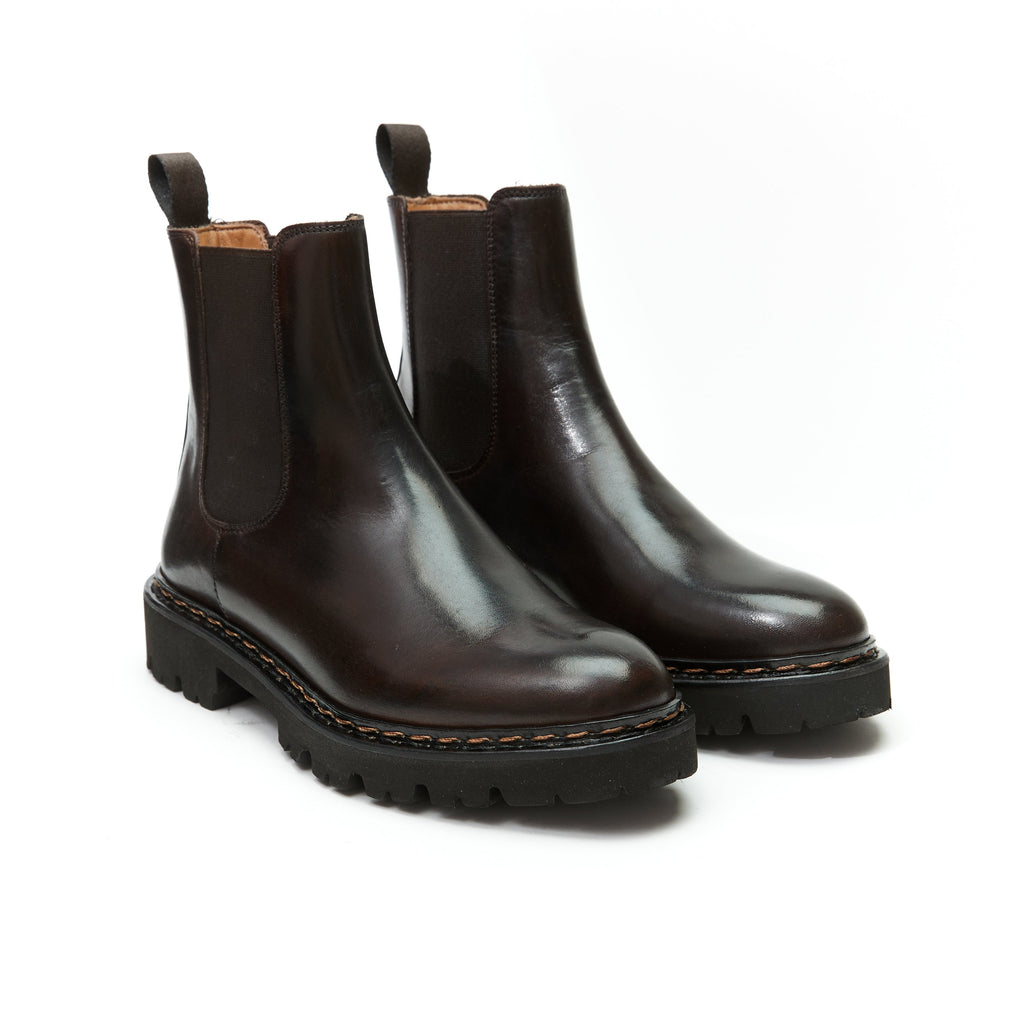 Pasaporte británico - Botas Chelsea - Marrón oscuro - Mujer