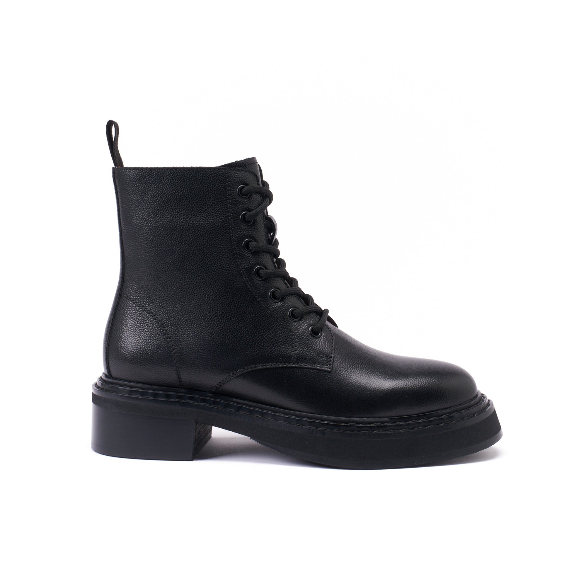 Bottines Derby À Lacets - Noir - Femme