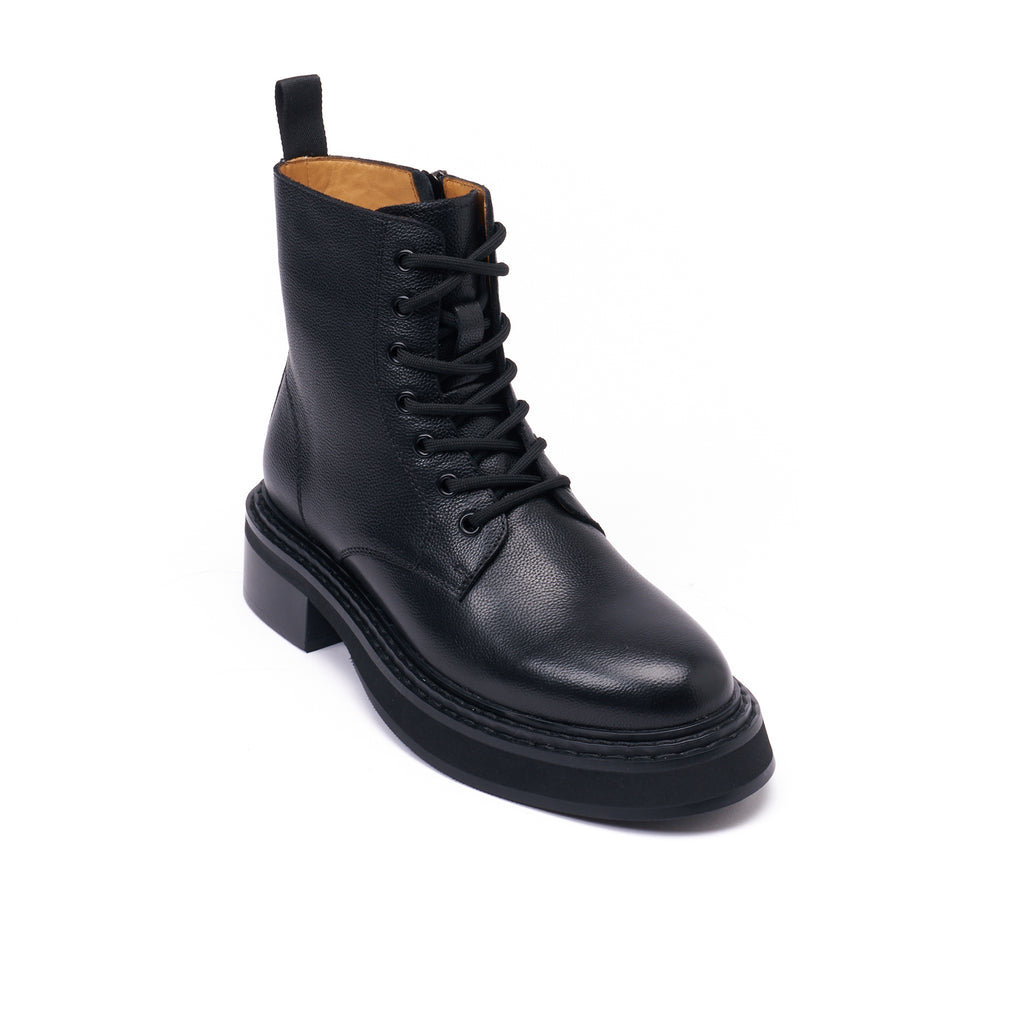 Bottines Derby À Lacets - Noir - Femme