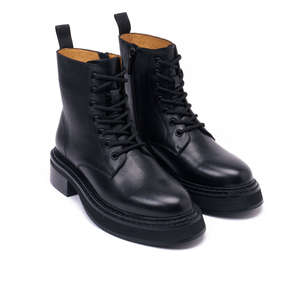 Bottines Derby À Lacets - Noir - Femme