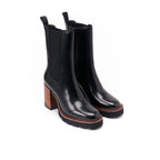 Heeled Chelsea Boots - Black - Women