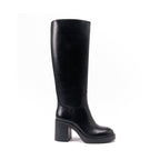 British Passport - Tubular High Heel Ankle Boots - Black - Women
