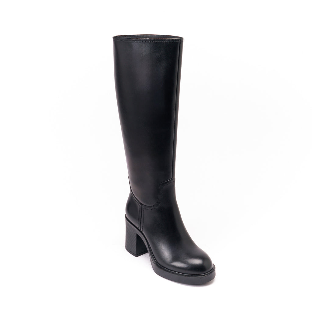 Bottines Tubulaires À Talon Haut - Noir - Femme