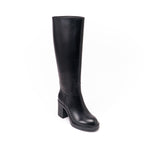 Bottines Tubulaires À Talon Haut - Noir - Femme