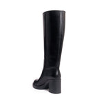 Bottines Tubulaires À Talon Haut - Noir - Femme