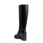 British Passport - Tubular High Heel Ankle Boots - Black - Women