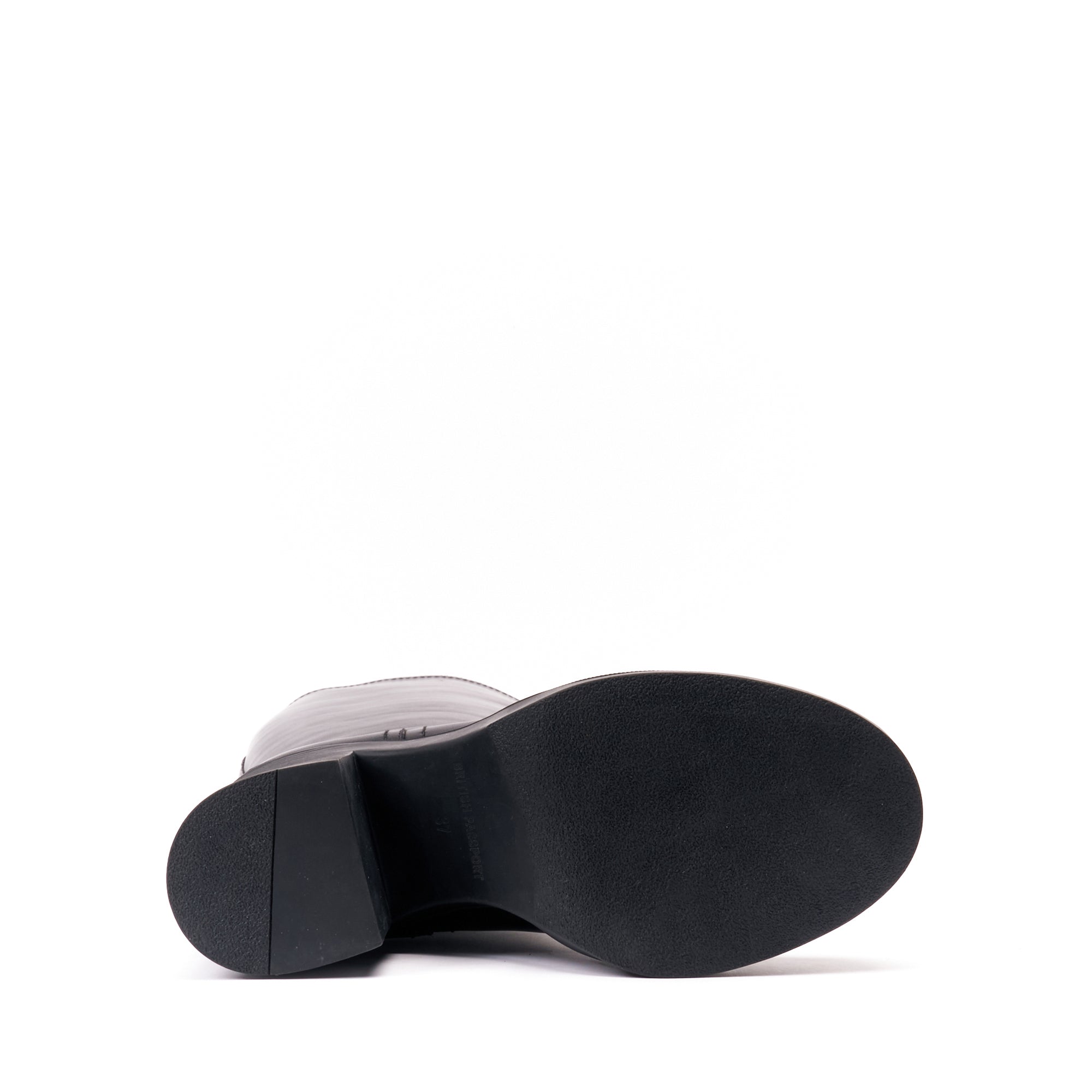 British Passport - Tubular High Heel Ankle Boots - Black - Women