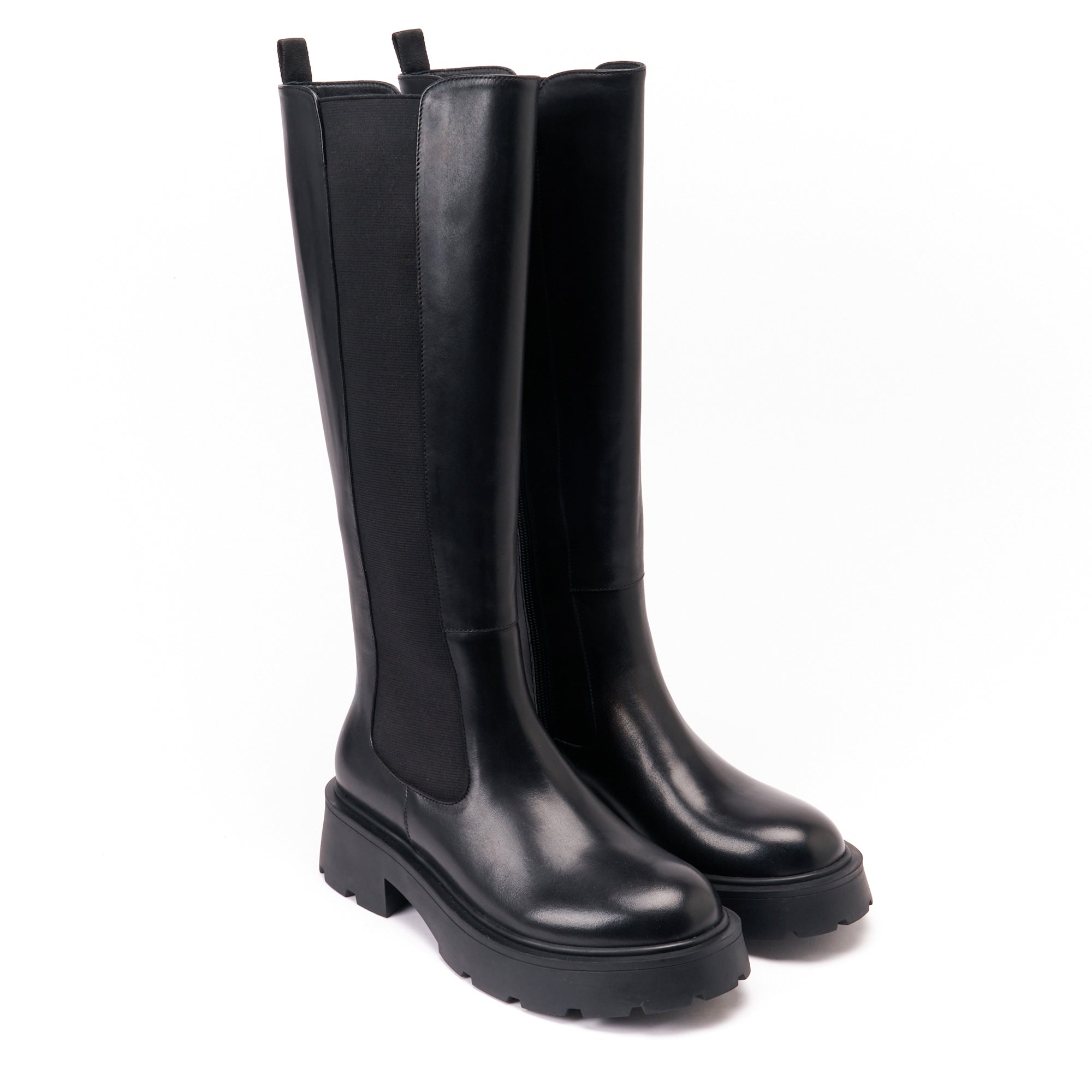 Pasaporte británico - Botas altas - Negro - Mujer