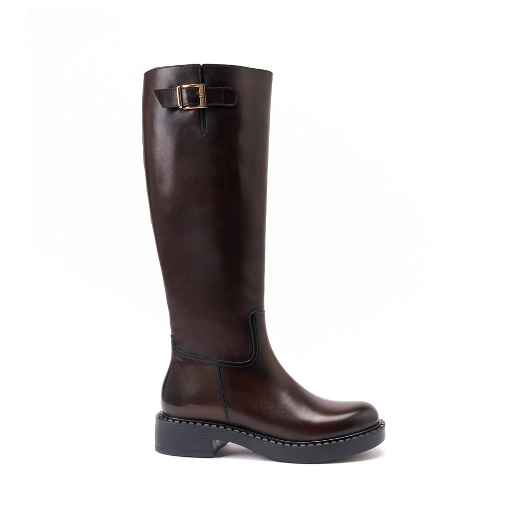 Bottes Haute - Marron Foncé - Femme
