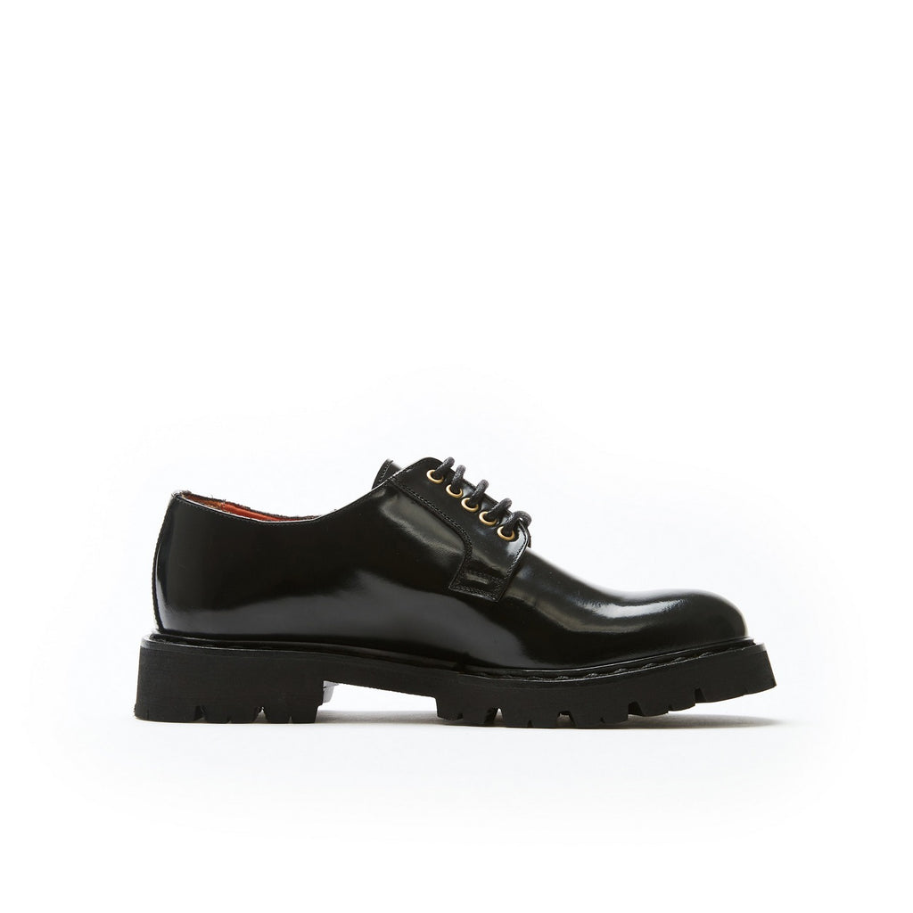 Black Derby Shoes - Women
