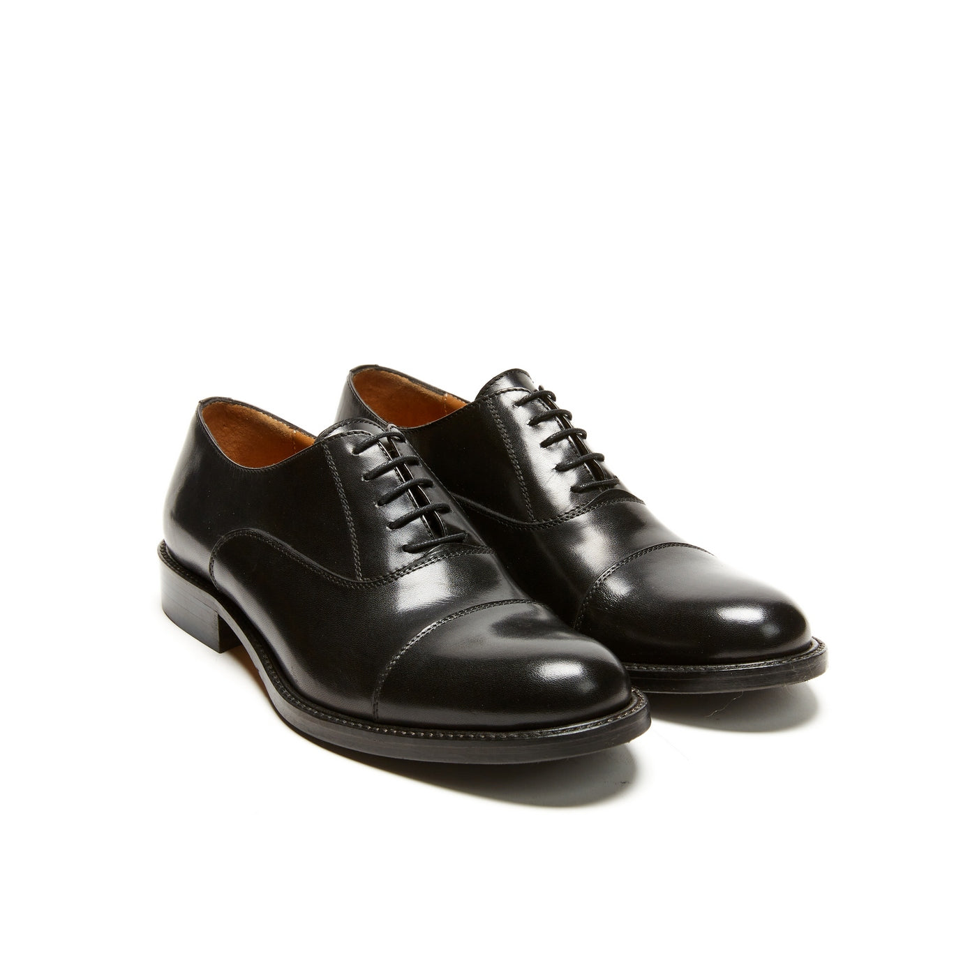 Black Straight Toe Oxford - Women's