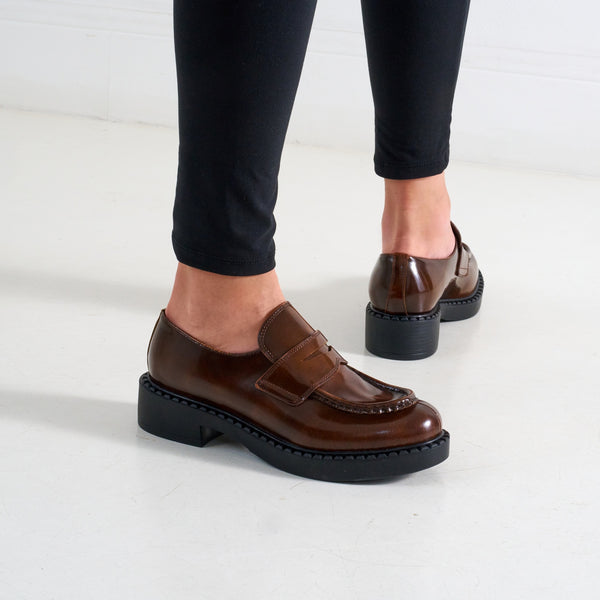 Penny Loafers - Brown - Women