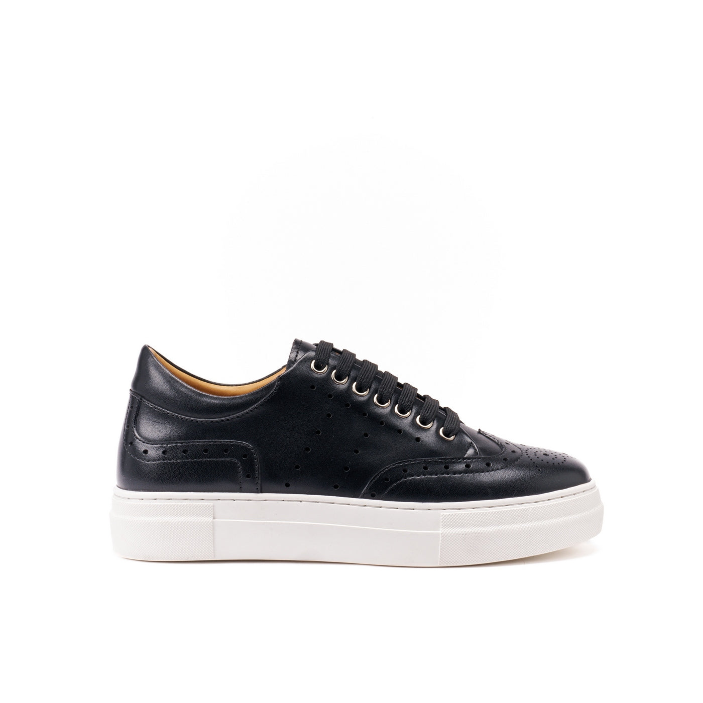 Black Wing Tip Trainers - Women