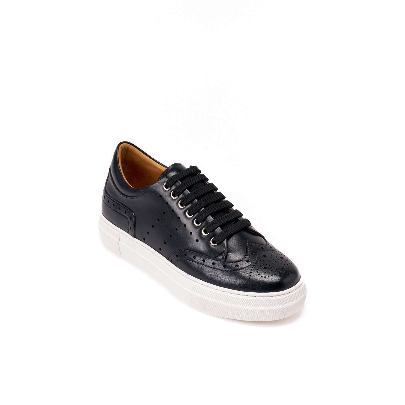 Black Wing Tip Trainers - Women