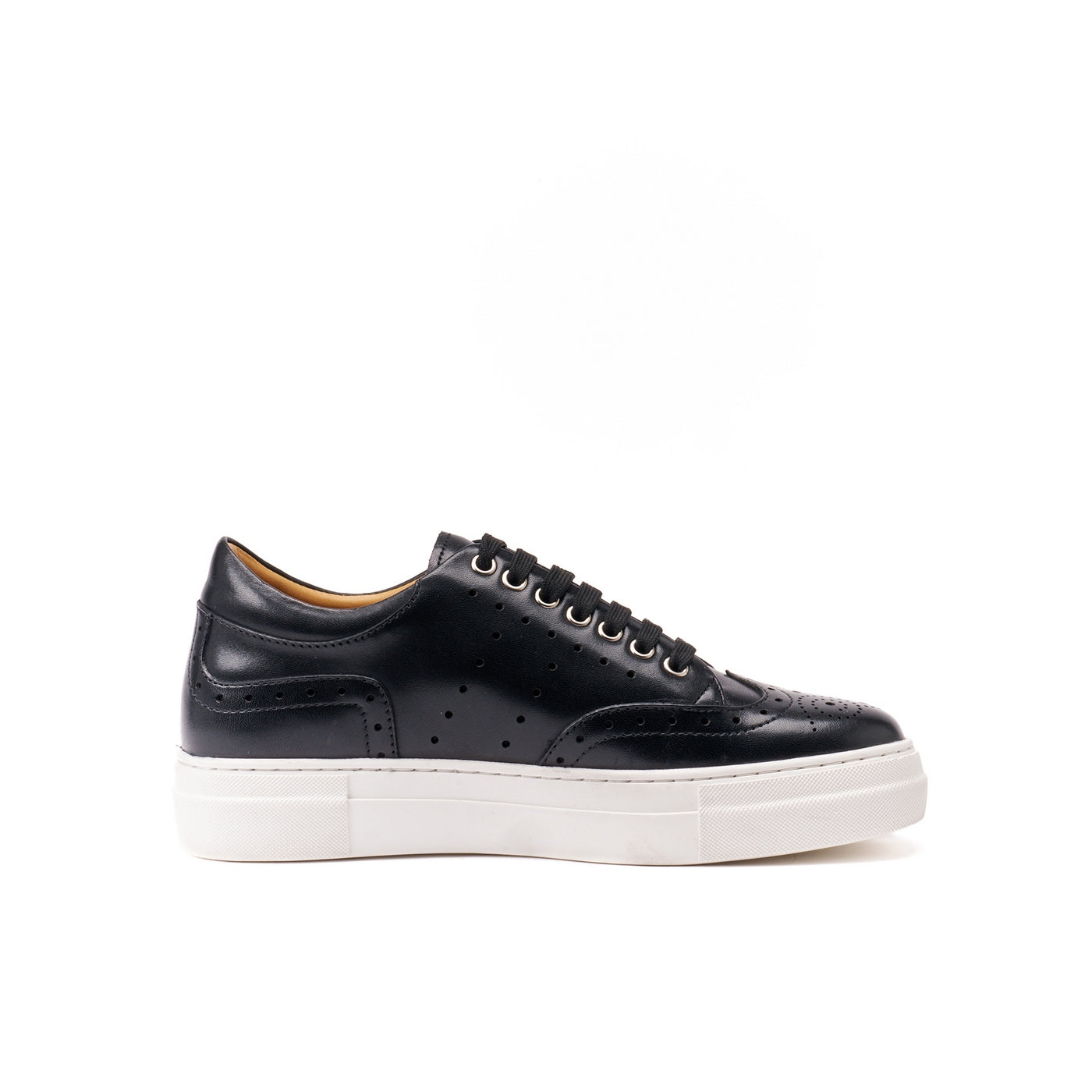 Black Wing Tip Trainers - Women