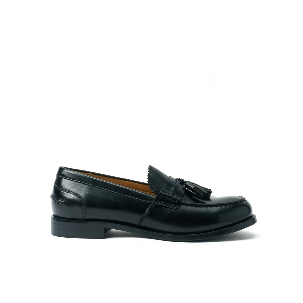Mocasín Tassel negro - Mujer