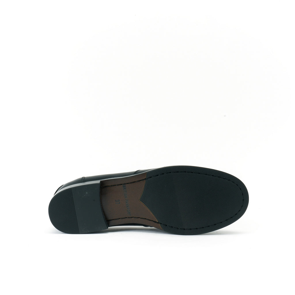 Mocasín Tassel negro - Mujer