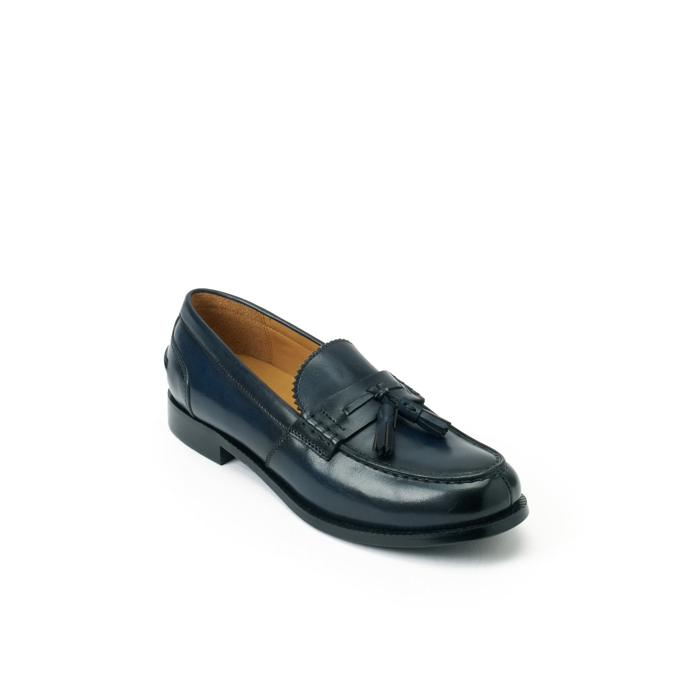 Navy Blue Tassel Loafer - Women's