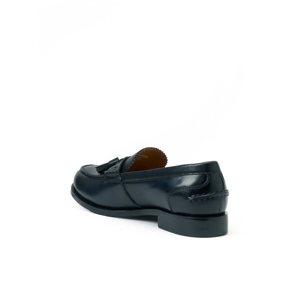 Navy Blue Tassel Loafer - Women's