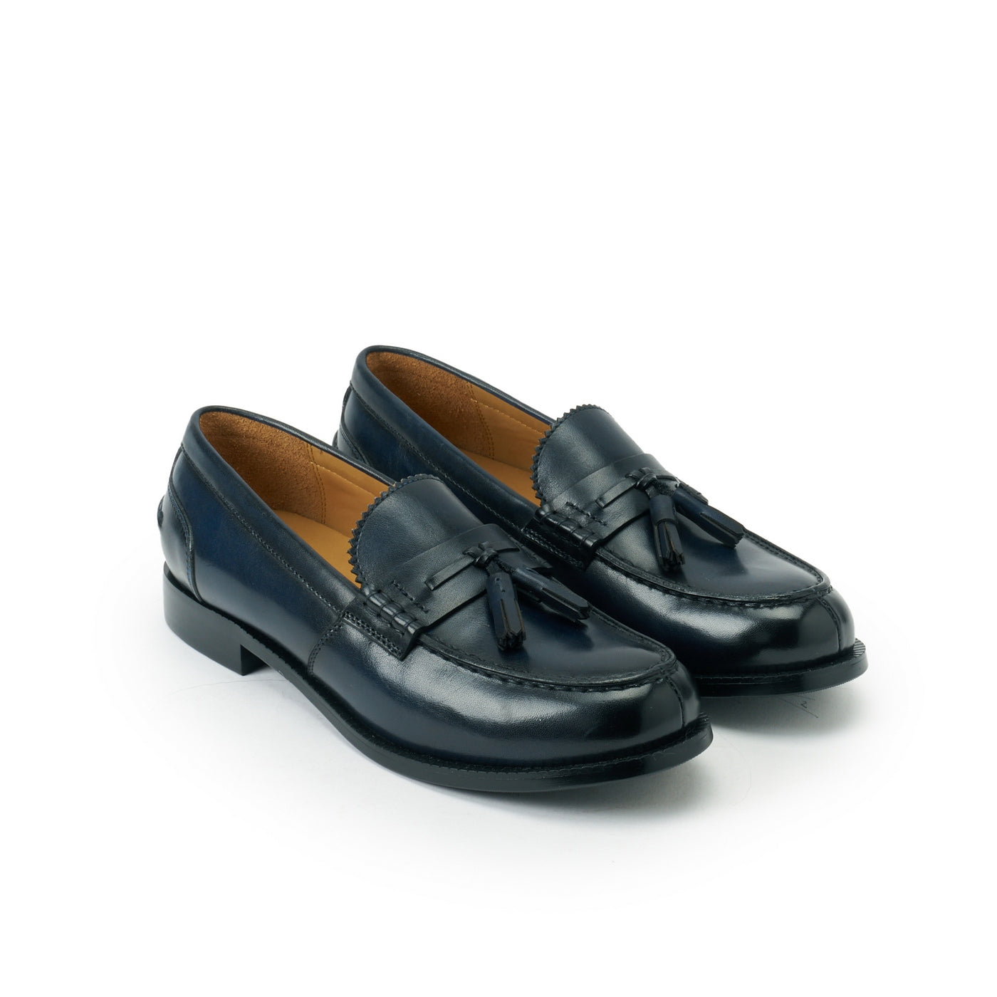 Navy Blue Tassel Loafer - Women's