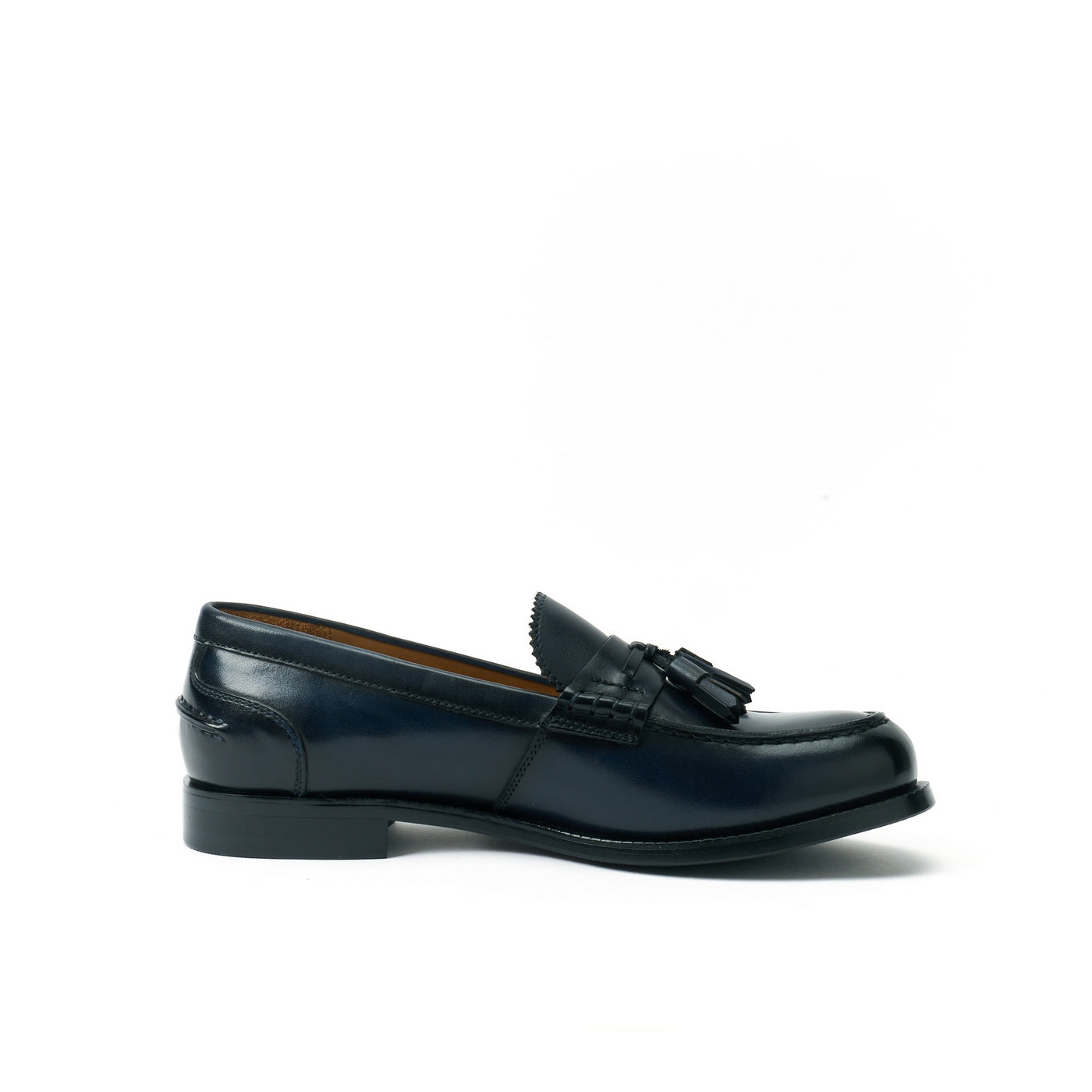Navy Blue Tassel Loafer - Women's